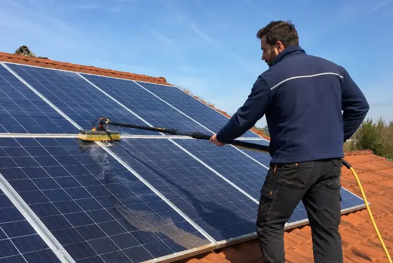 Nettoyage et entretien de panneaux solaires à Romanswiller